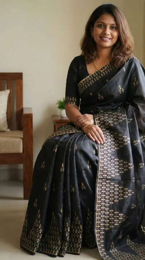 PURE KORIAN TUSSAR SILK EMBROIDERY SAREES 